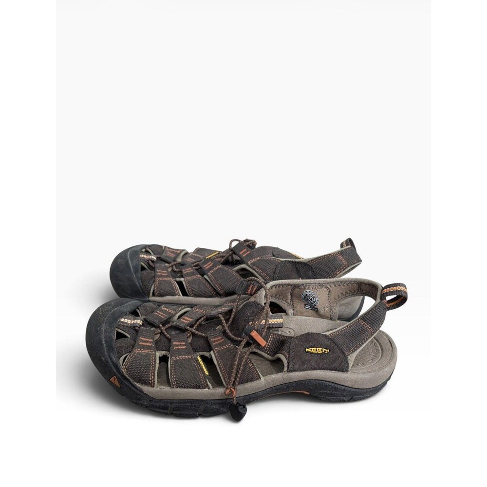 Keen Newport H2 Sandals Mens 10.5 Brown Orange Waterproof Hiking Trail Athletic